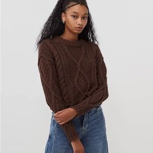 Free People Cable Sweater